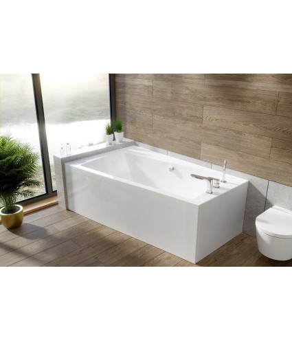 ECKBADEWANNE 170x110 LINKS INFINITYZ Ablaufgarnitur + Füße GRATIS !