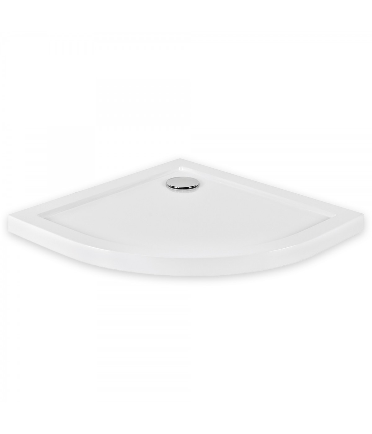 DUSCHWANNE VIERTELKREIS 80x80x3 ARON Ablaufgarnitur GRATIS !