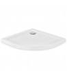 DUSCHWANNE VIERTELKREIS 80x80x3 ARON Ablaufgarnitur GRATIS !