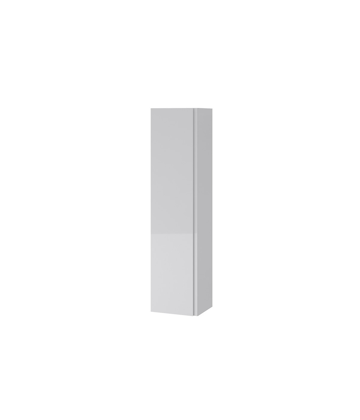 Badmöbel Set MODUO SLIM 50 Waschbecken-Unterschrank, Hochschrank 160 mit Spiegel Grau