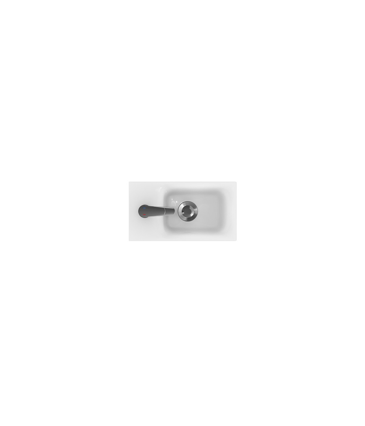 Badmöbel Set MODUO 40 Waschbecken-Unterschrank, Hochschrank 160 mit Spiegel Grau