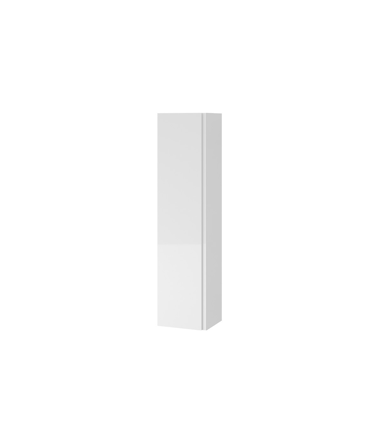 Badmöbel Set MODUO SLIM 50 Waschbecken-Unterschrank, Hochschrank 160 mit Spiegel Weiß