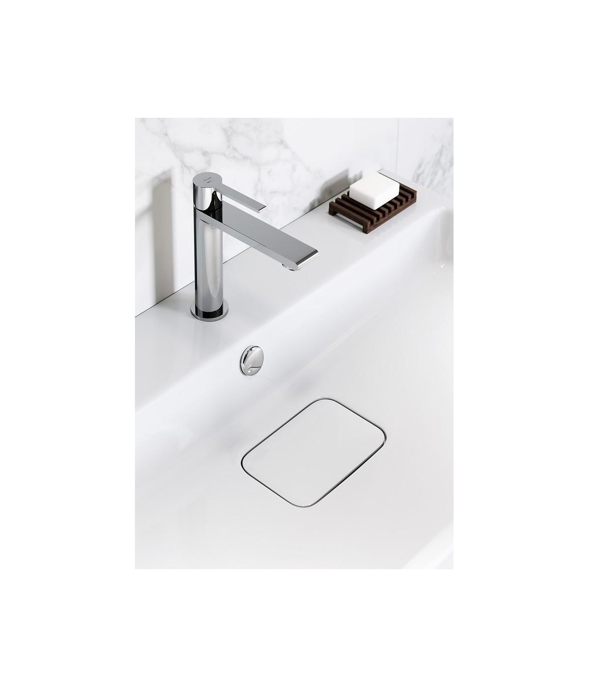 Badmöbel Set VIRGO 60 Waschbecken-Unterschrank, Hochschrank 160 mit Spiegel Grau Eiche, Silber Möbelgriffe