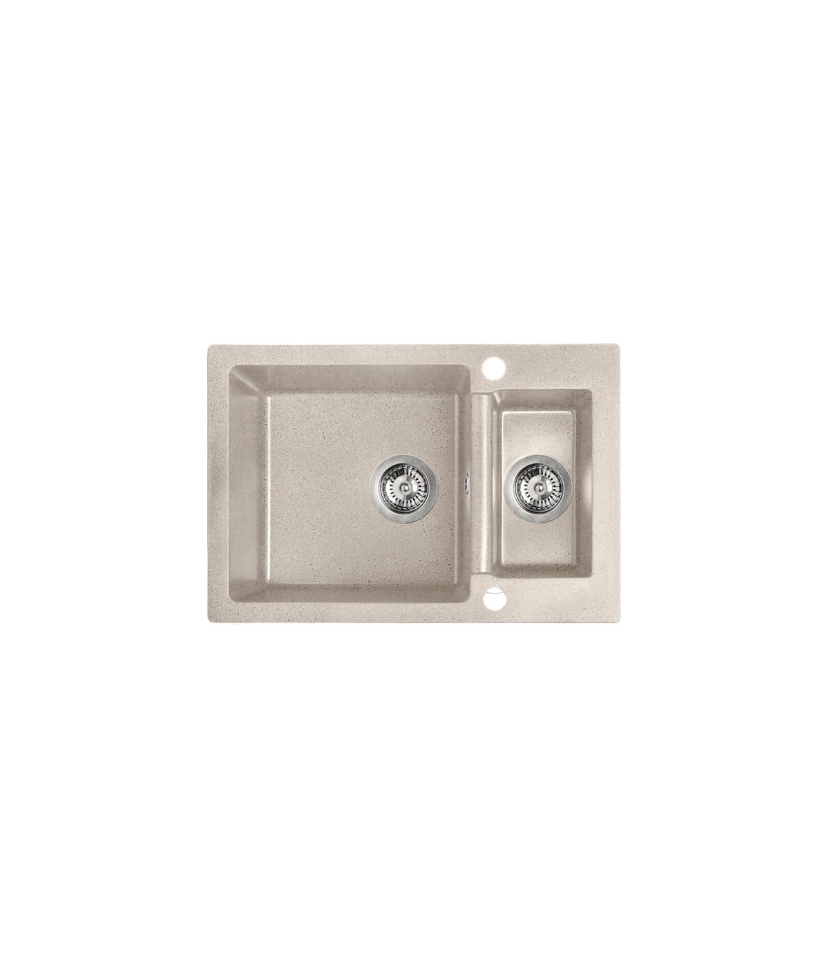 Granitspüle 1,5-Becken CELIA Beige 44x65 | inkl. Siphon!