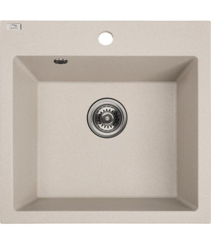 Granitspüle 1-Becken ALENA Beige 49x49 | inkl. Siphon!