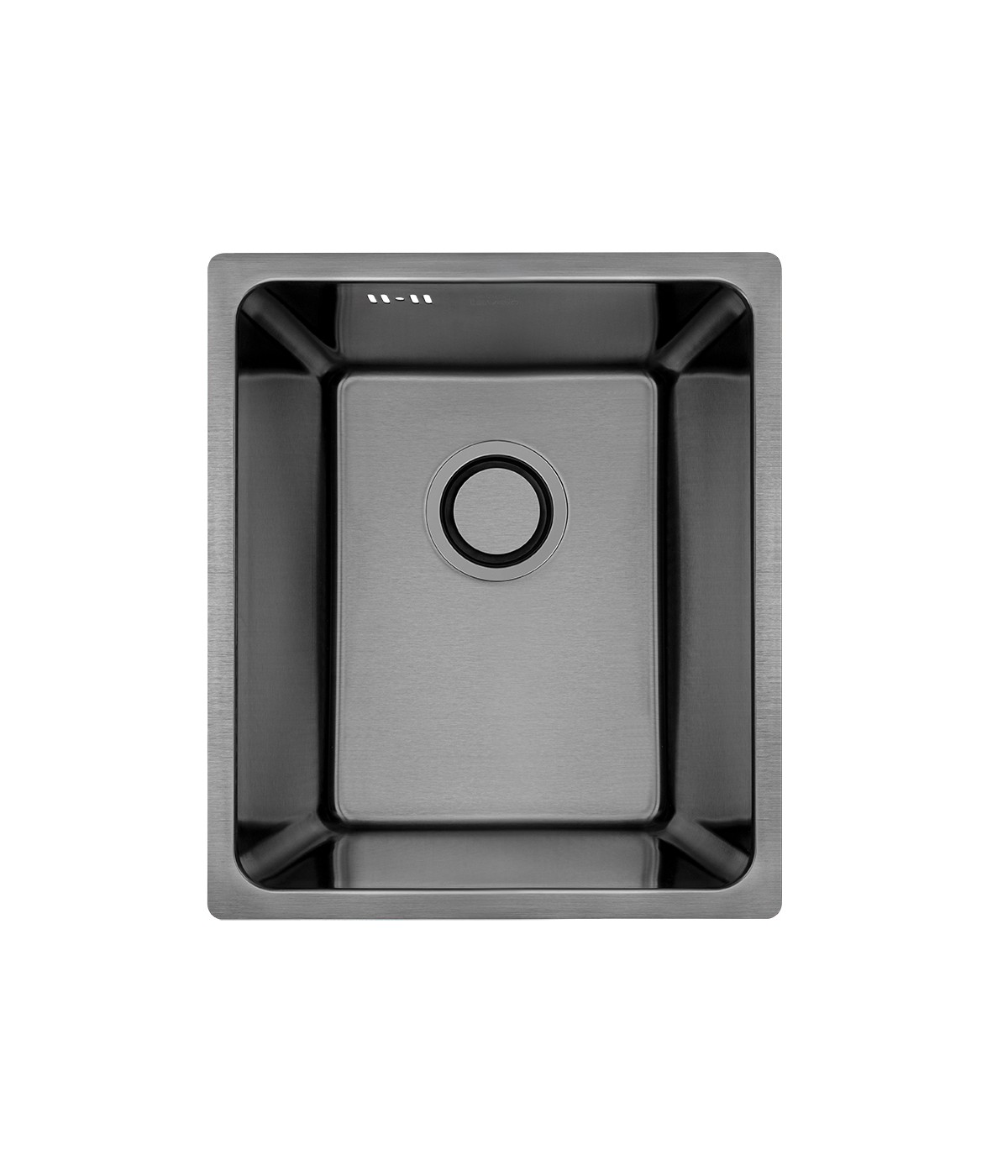 Edelstahlspüle ADEN Graphit 44x38 | inkl. Siphon!