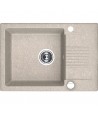 Granitspüle 1-Becken CELIA Beige 44x65 mit kurzer Abtropffläche | inkl. Siphon!