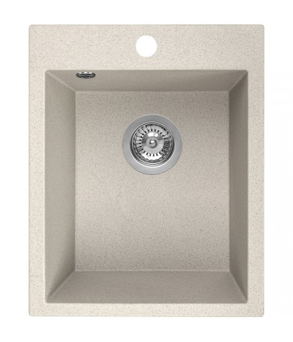 Granitspüle 1-Becken CHICHI Beige 48x39 | inkl. Siphon!