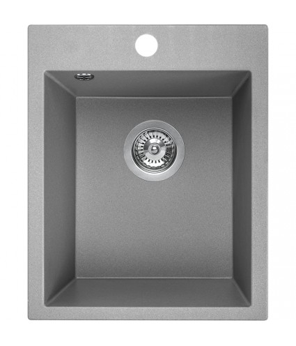 Granitspüle 1-Becken CHICHI Grau 48x39 | inkl. Siphon!