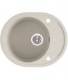 SET Küchenarmatur & Granitspüle 2-Becken BARBADOS Beige 48x78 | inkl. Siphon!