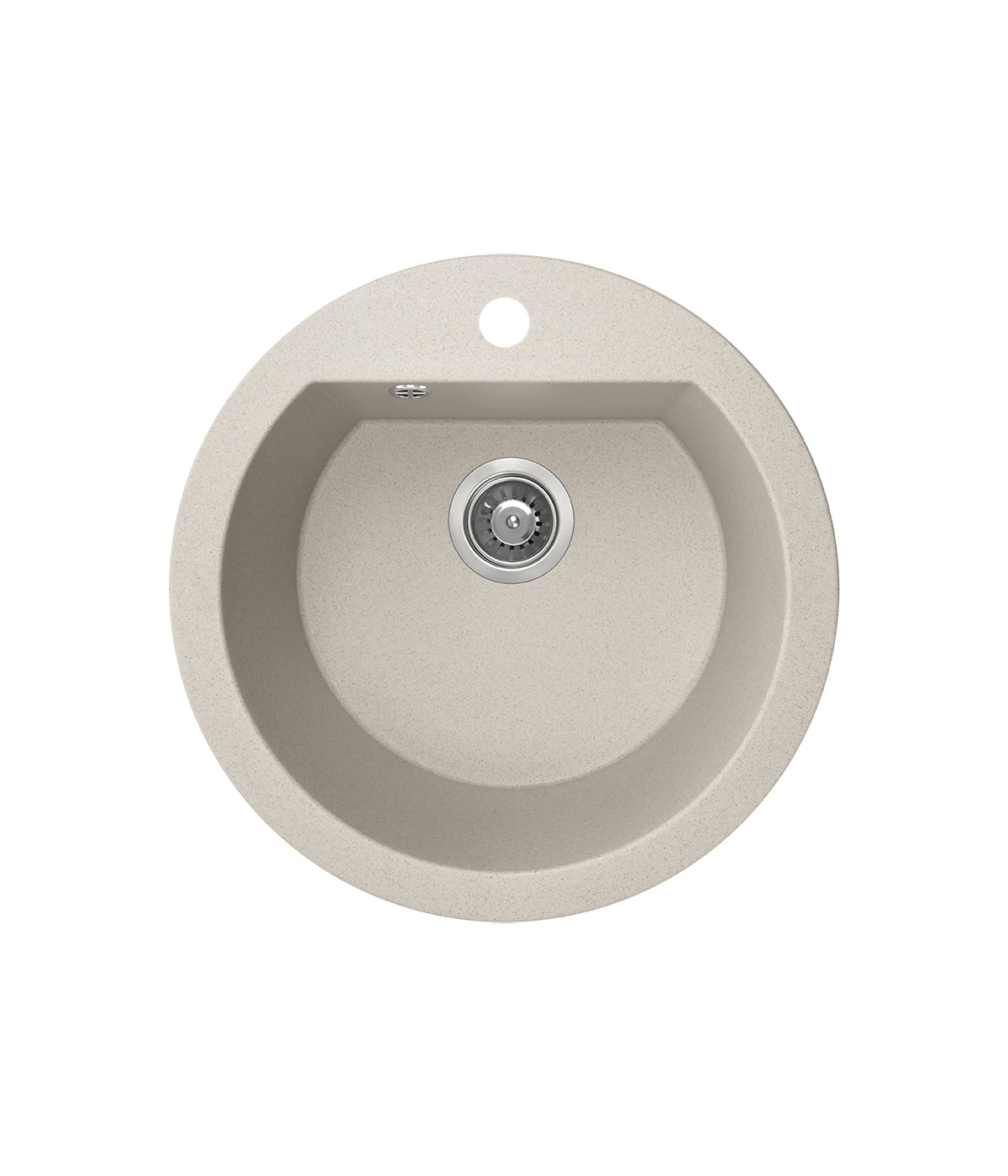 Granitspüle 1-Becken DAFNE Beige 51x51 | inkl. Siphon!