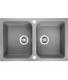Granitspüle 1-Becken DAFNE Grau 51x51 | inkl. Siphon!