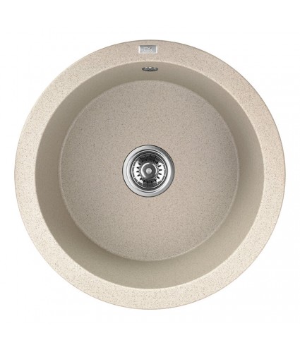 Granitspüle 1-Becken DAFNE Beige 51x51 | inkl. Siphon!