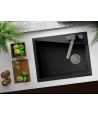 Granitspüle 1-Becken GRENADA Schwarz 48x60 | inkl. Siphon!