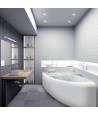 ECKBADEWANNE PREMIUM 150X100 LINKS NATALIA KOPFSTÜTZE HANDGRIFFE Ablaufgarnitur + Füße GRATIS !