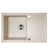 Granitspüle 1-Becken MEGALO Beige 50x78 mit Abtropffläche | inkl. Siphon!