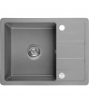Granitspüle 1-Becken STELLAZ Beige 44x58 mit kurzer Abtropffläche | inkl. Siphon!
