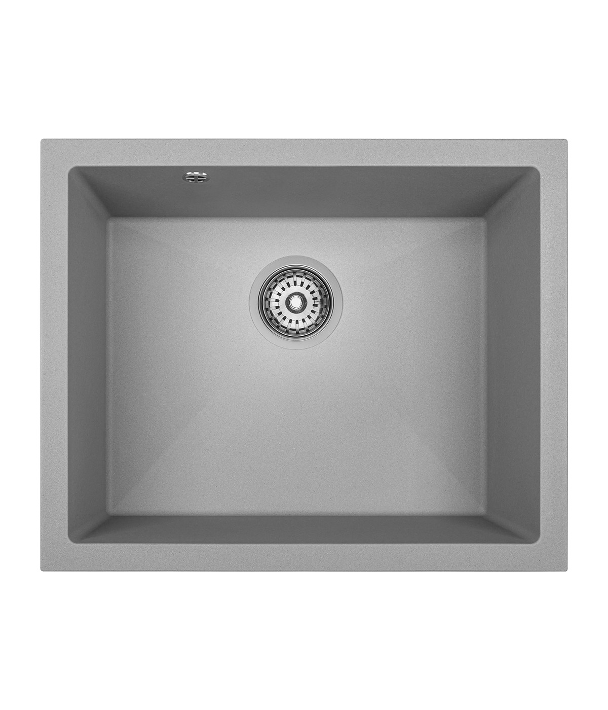 Granitspüle 1-Becken IBIZAO Grau 56x46 | inkl. Siphon!