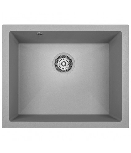 Granitspüle 1-Becken IBIZAO Grau 56x46 | inkl. Siphon!