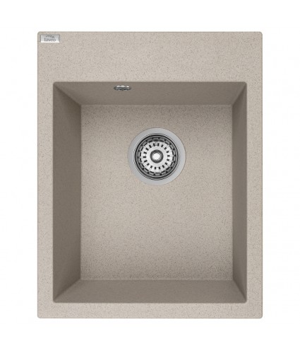 Granitspüle 1-Becken MONCHICHI Beige 50x39 | inkl. Siphon!