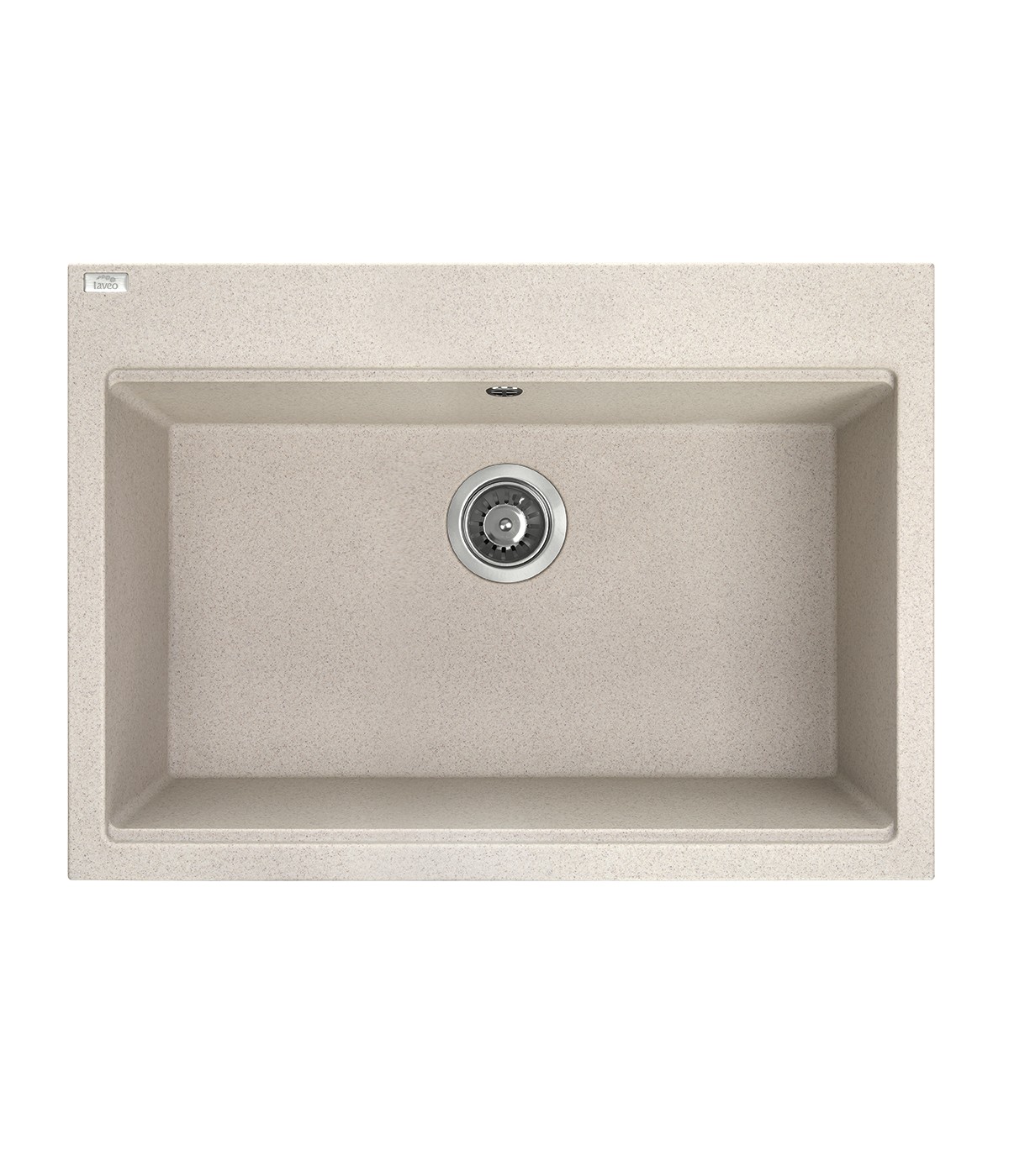 Granitspüle 1-Becken TAU Beige 50x70 | inkl. Siphon!