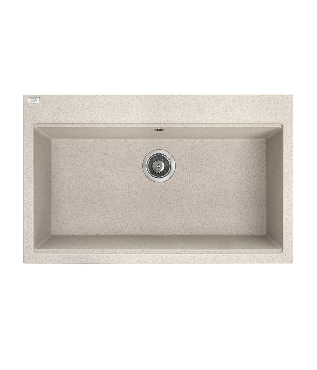 Granitspüle 1-Becken TAU Beige 50x80 | inkl. Siphon!