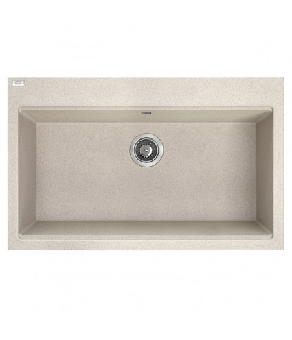 Granitspüle 1-Becken TAU Beige 50x80 | inkl. Siphon!