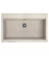Granitspüle 1-Becken TAU Beige 50x90 | inkl. Siphon!