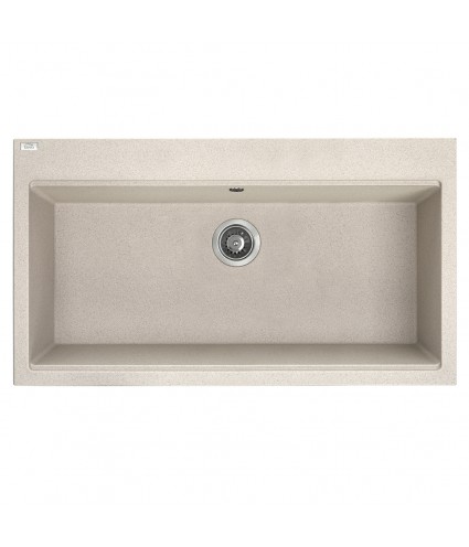 Granitspüle 1-Becken TAU Beige 50x90 | inkl. Siphon!