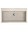 Granitspüle 1-Becken TAU Beige 50x90 | inkl. Siphon!