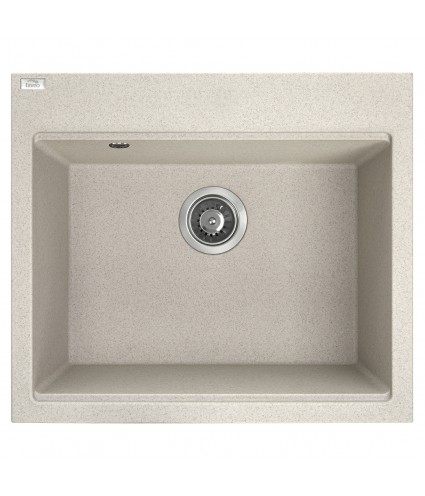 Granitspüle 1-Becken TAU Beige 50x57 | inkl. Siphon!