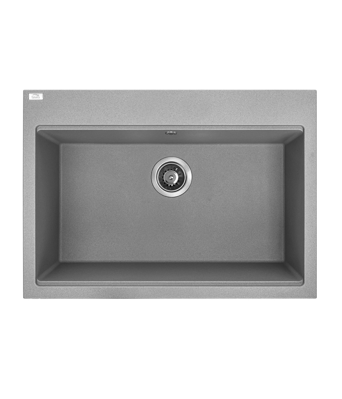 Granitspüle 1-Becken TAU Grau 50x70 | inkl. Siphon!