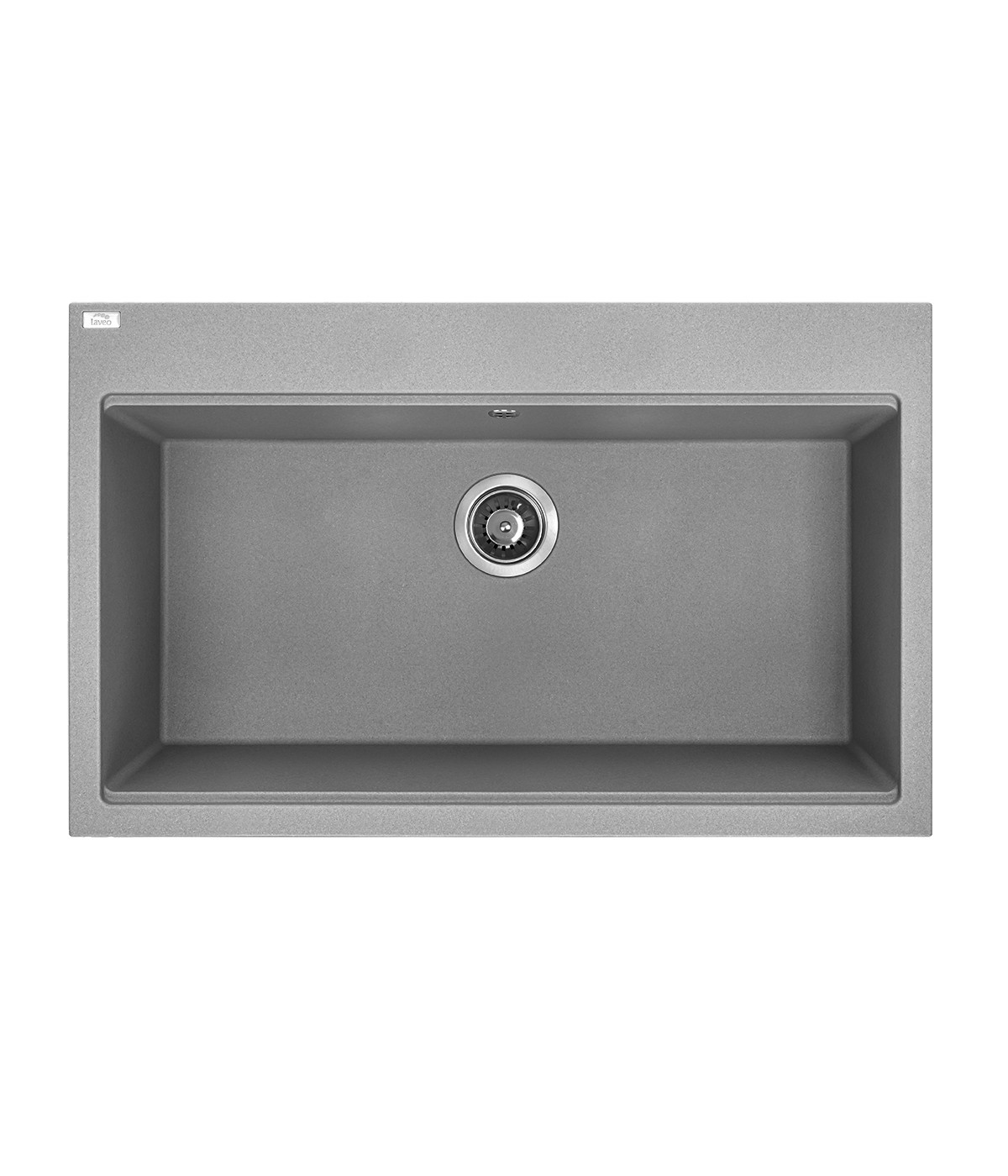 Granitspüle 1-Becken TAU Grau 50x80 | inkl. Siphon!