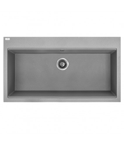 Granitspüle 1-Becken TAU Grau 50x90 | inkl. Siphon!