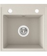 Granitspüle 1-Becken T.III Beige 44x44 | inkl. Siphon!