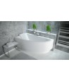 ECKBADEWANNE 140x70 LINKS PRAKTIKA Ablaufgarnitur + Füße GRATIS !