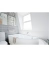 ECKBADEWANNE 150x70 LINKS PRAKTIKA Ablaufgarnitur + Füße GRATIS !