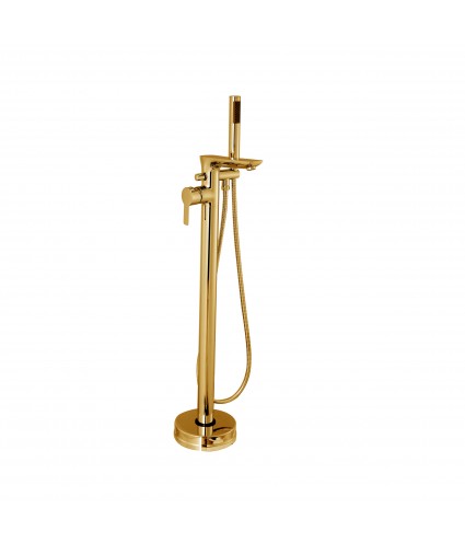 Freistehende Badewannenarmatur GLAMOUR Gold Badarmatur Wannenbatterie