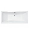RECHTECK BADEWANNE 180x80 QUADROS Ablaufgarnitur + Füße GRATIS !