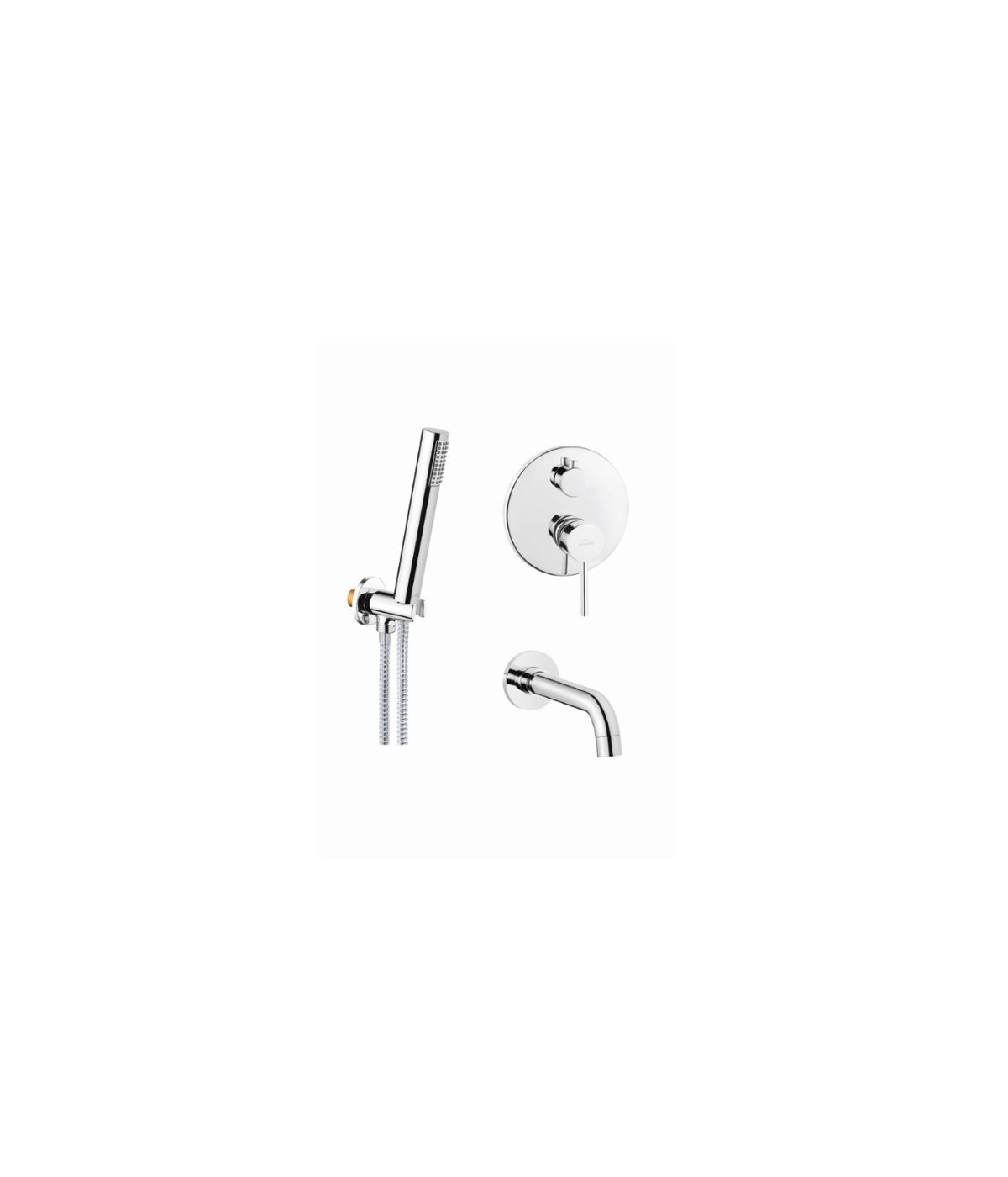 Unterputz Set Wannenarmatur DAFNI Silber