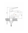 Bidetarmatur DOKOS Silber Badarmatur Bidet-Mischbatterie