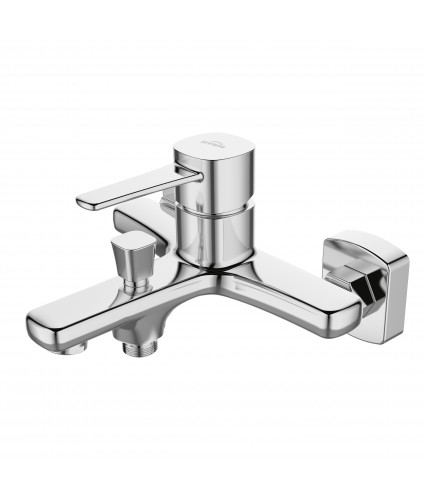 Badewannenarmatur GLAMOUR Silber Badarmatur Wannenbatterie