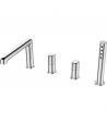 Bidetarmatur GLAMOUR Silber Badarmatur Bidet-Mischbatterie