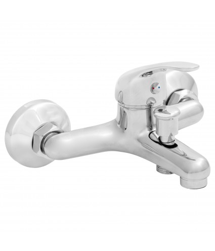 Badewannenarmatur MITRIS Silber Badarmatur Wannenbatterie