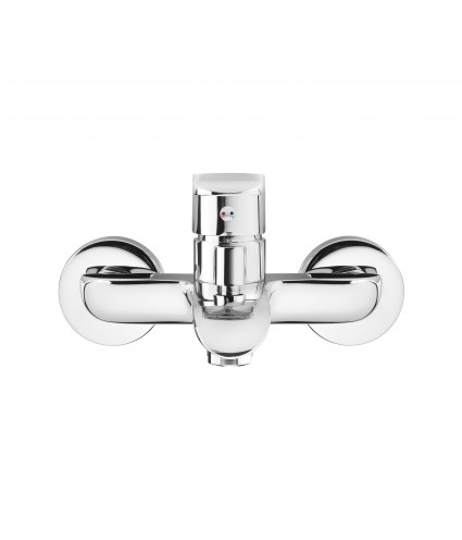 Badewannenarmatur SIROS Silber Badarmatur Wannenbatterie