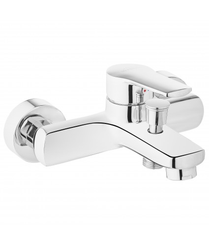 Badewannenarmatur VERSO Silber Badarmatur Wannenbatterie