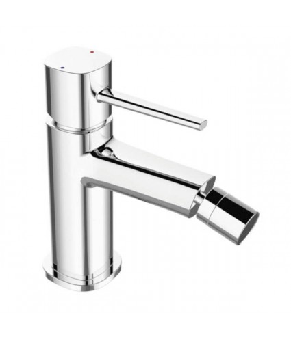 Bidetarmatur POLLA Silber Badarmatur Bidet-Mischbatterie + Click-Clack
