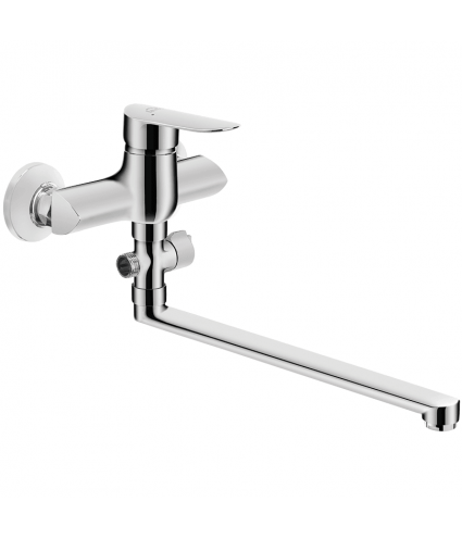 Badewannenarmatur APPIA Silber Badarmatur Wannenbatterie