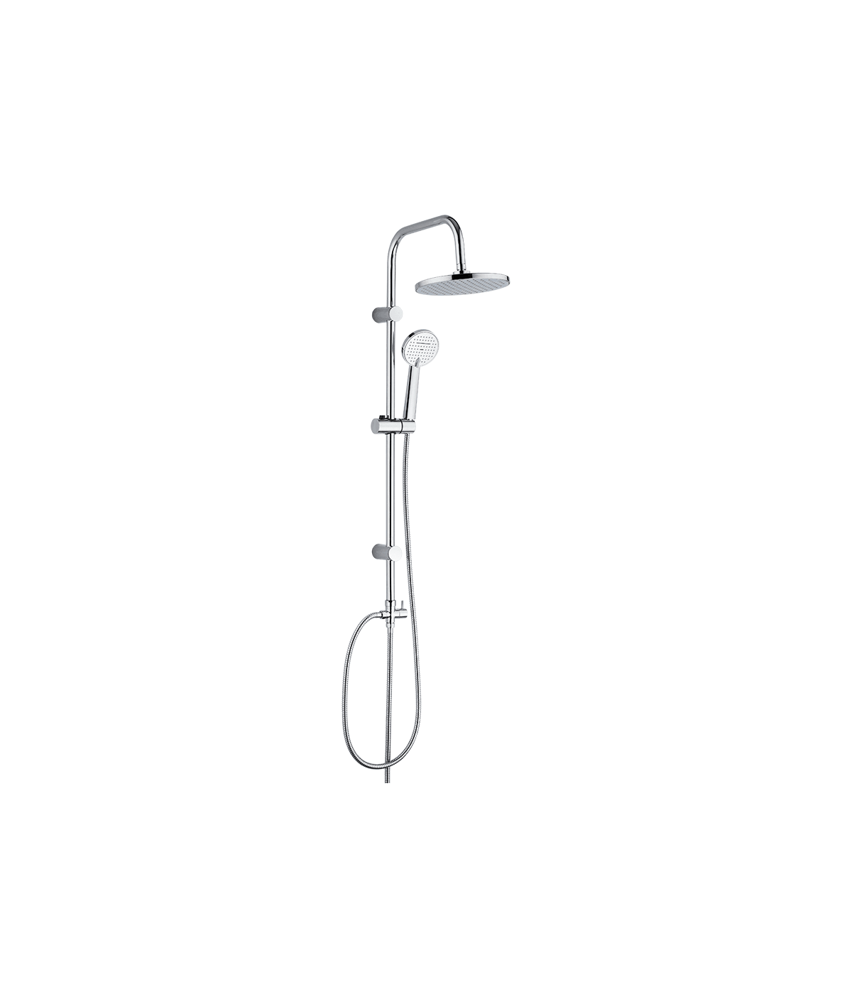Regendusche LESTE Silber Handbrause, Duschsystem