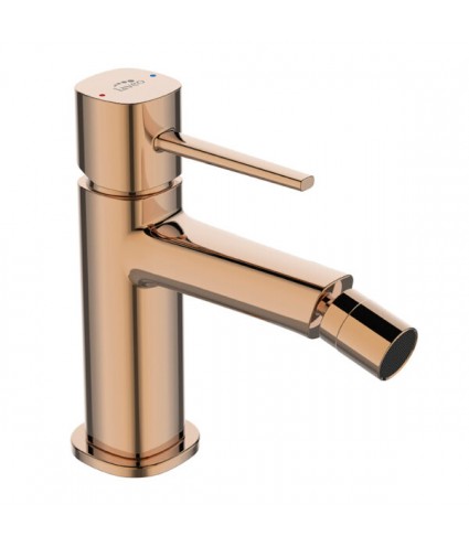 Bidetarmatur POLLA Rosegold Badarmatur Bidet-Mischbatterie + Click-Clack